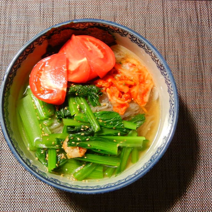 小松菜の冷麺